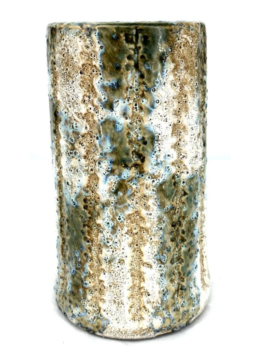 Alienware Studio Art Vase Lava Glaze Neutral Tones 7.75
